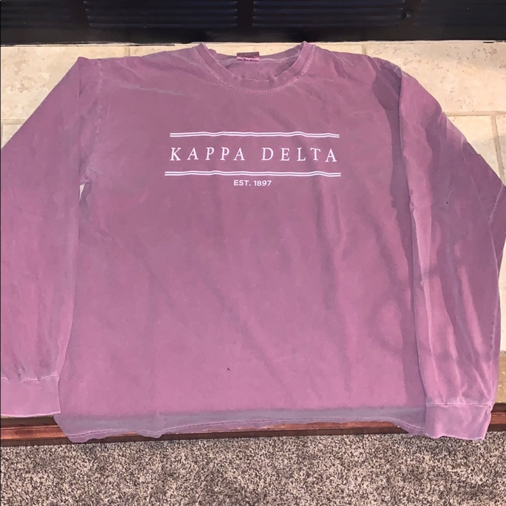 PURPLE KAPPA DELTA LONG SLEEVE TEE